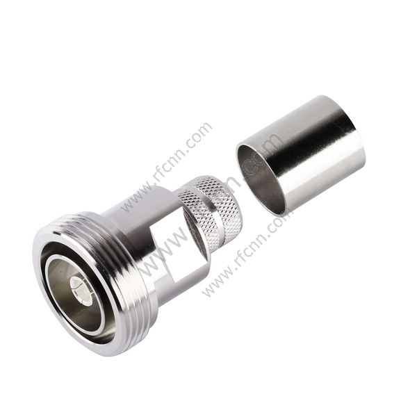 DIN 7/16 Crimpatura dritta femminile per LMR600 - Connettore RF