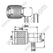 Angolo retto maschio TNC per connettore RG58 RF