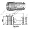 N Morsetto maschile per connettore RG213 RF