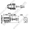 F Connettore RF Bulthead per RG179